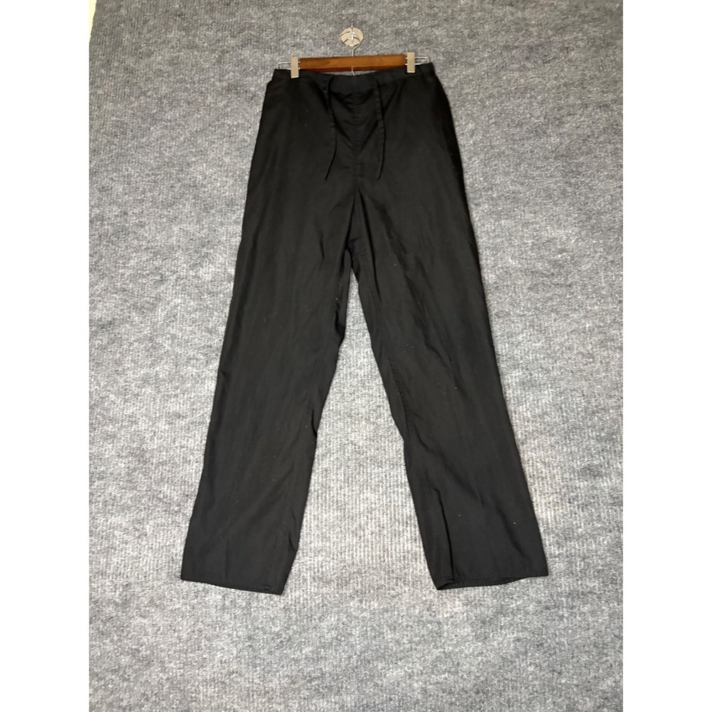 Natural Uniforms Black Scrub Pants Elastic Waist Drawstring Small Professional